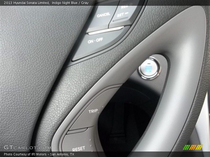 Indigo Night Blue / Gray 2013 Hyundai Sonata Limited