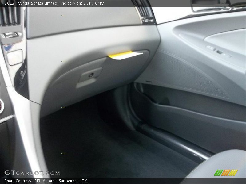 Indigo Night Blue / Gray 2013 Hyundai Sonata Limited