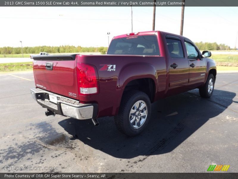 Sonoma Red Metallic / Very Dark Cashmere/Light Cashmere 2013 GMC Sierra 1500 SLE Crew Cab 4x4