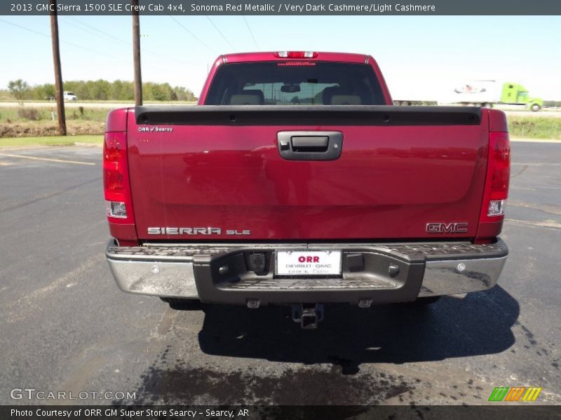 Sonoma Red Metallic / Very Dark Cashmere/Light Cashmere 2013 GMC Sierra 1500 SLE Crew Cab 4x4