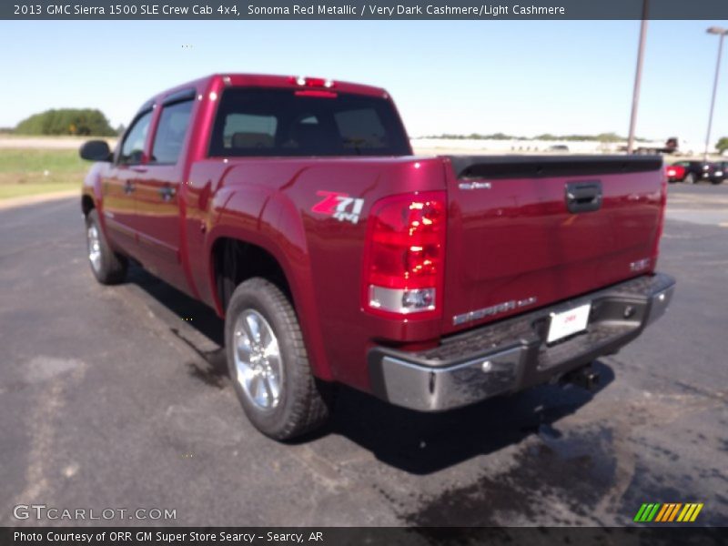 Sonoma Red Metallic / Very Dark Cashmere/Light Cashmere 2013 GMC Sierra 1500 SLE Crew Cab 4x4