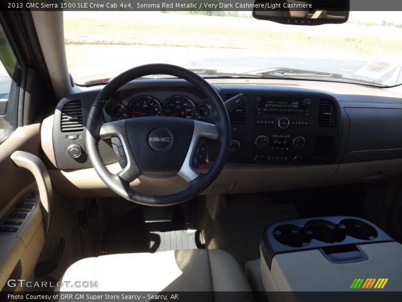 Sonoma Red Metallic / Very Dark Cashmere/Light Cashmere 2013 GMC Sierra 1500 SLE Crew Cab 4x4
