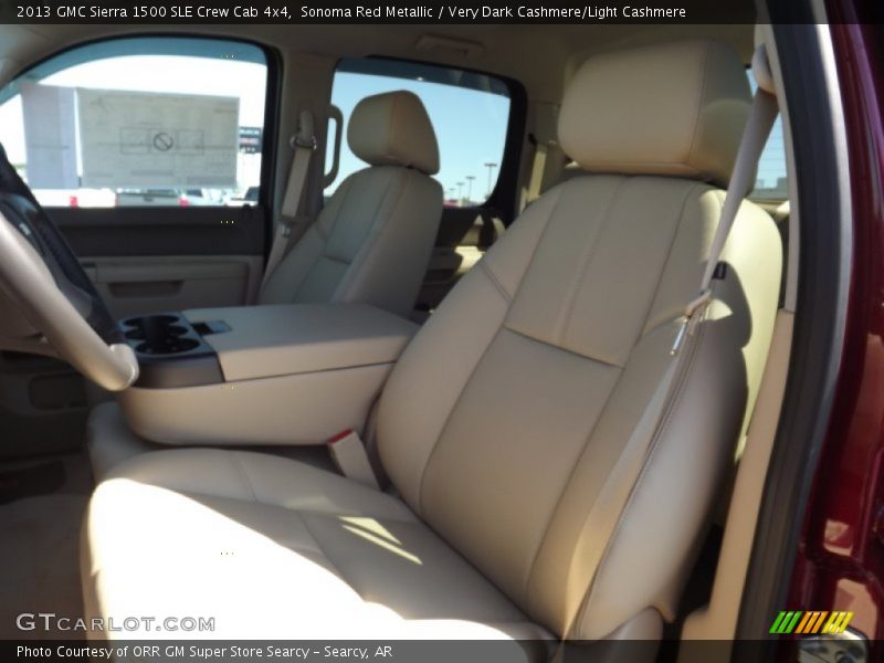 Sonoma Red Metallic / Very Dark Cashmere/Light Cashmere 2013 GMC Sierra 1500 SLE Crew Cab 4x4