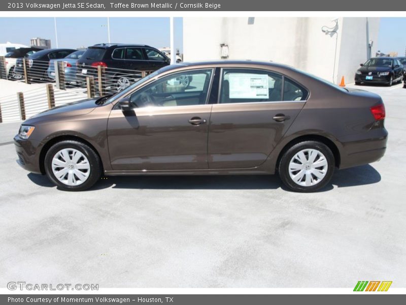 Toffee Brown Metallic / Cornsilk Beige 2013 Volkswagen Jetta SE Sedan