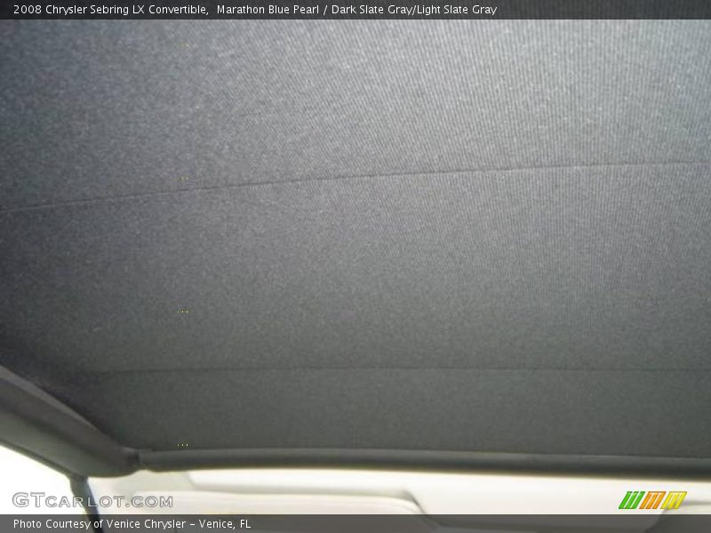 Marathon Blue Pearl / Dark Slate Gray/Light Slate Gray 2008 Chrysler Sebring LX Convertible