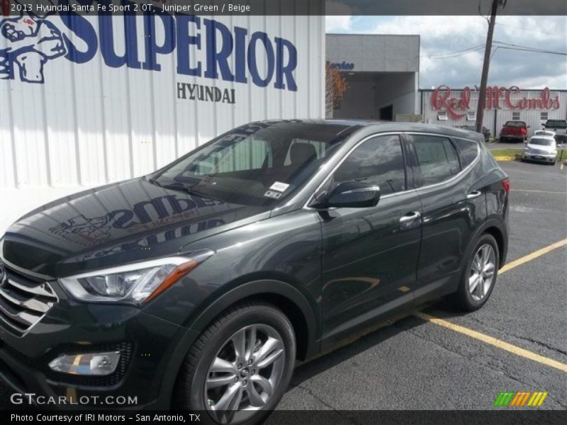 Juniper Green / Beige 2013 Hyundai Santa Fe Sport 2.0T