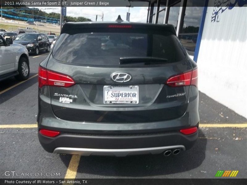 Juniper Green / Beige 2013 Hyundai Santa Fe Sport 2.0T