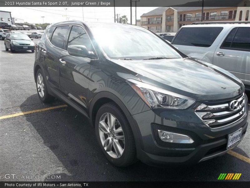 Juniper Green / Beige 2013 Hyundai Santa Fe Sport 2.0T