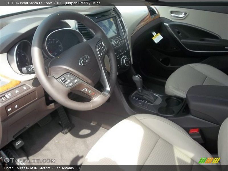  2013 Santa Fe Sport 2.0T Beige Interior
