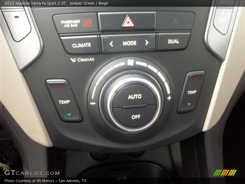 Controls of 2013 Santa Fe Sport 2.0T