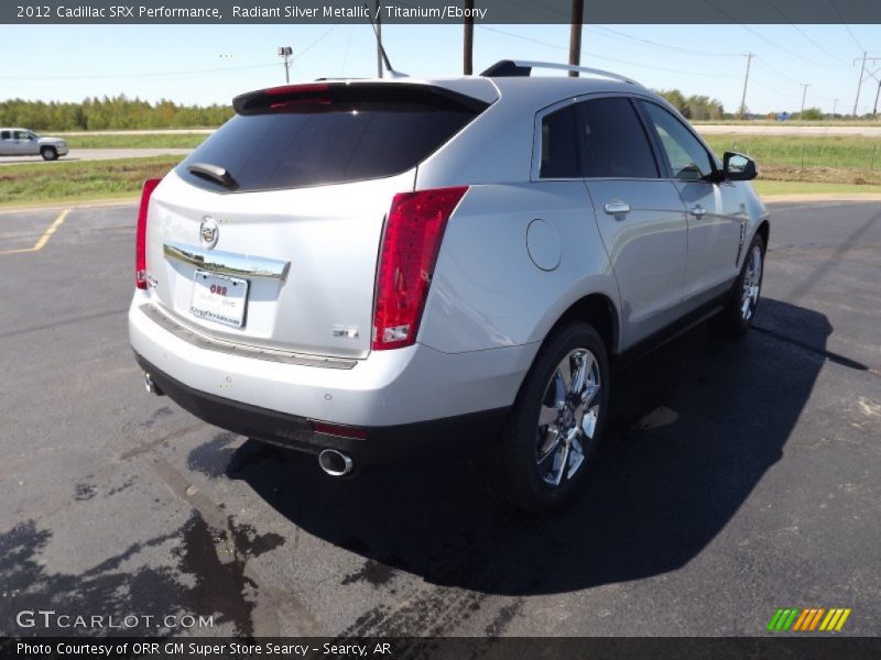 Radiant Silver Metallic / Titanium/Ebony 2012 Cadillac SRX Performance