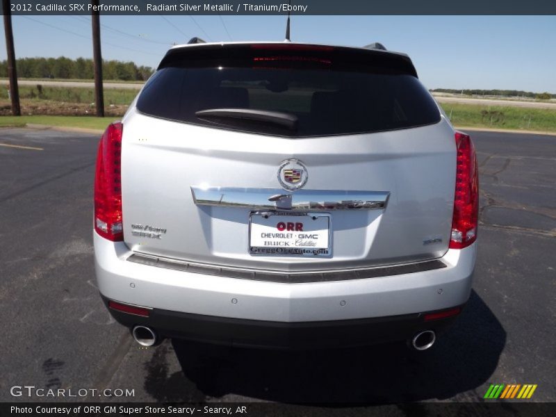 Radiant Silver Metallic / Titanium/Ebony 2012 Cadillac SRX Performance