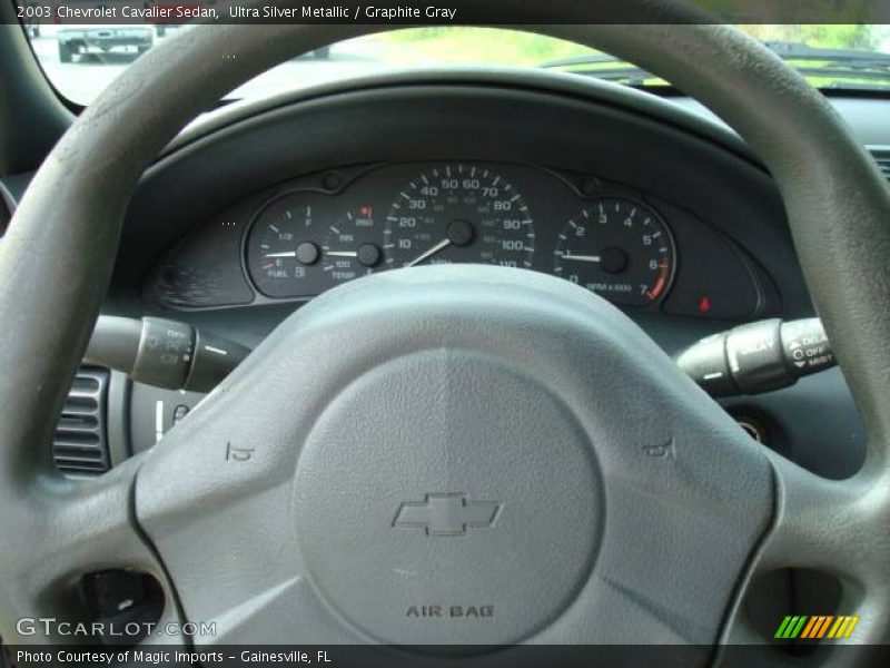 Ultra Silver Metallic / Graphite Gray 2003 Chevrolet Cavalier Sedan