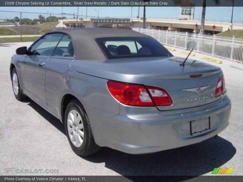 Silver Steel Metallic / Dark Slate Gray/Light Slate Gray 2008 Chrysler Sebring LX Convertible