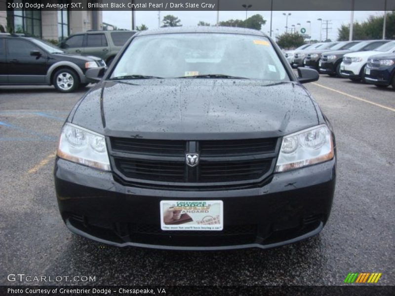 Brilliant Black Crystal Pearl / Dark Slate Gray 2010 Dodge Avenger SXT