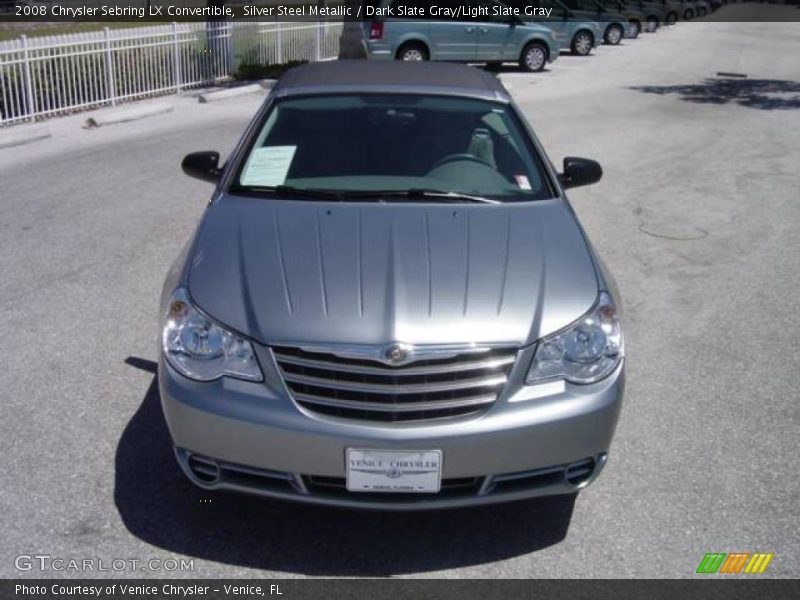 Silver Steel Metallic / Dark Slate Gray/Light Slate Gray 2008 Chrysler Sebring LX Convertible