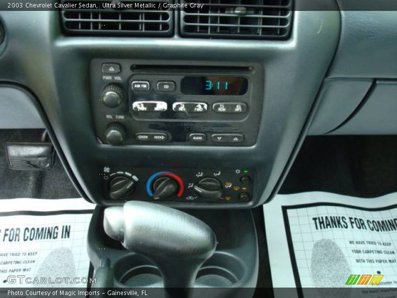 Ultra Silver Metallic / Graphite Gray 2003 Chevrolet Cavalier Sedan