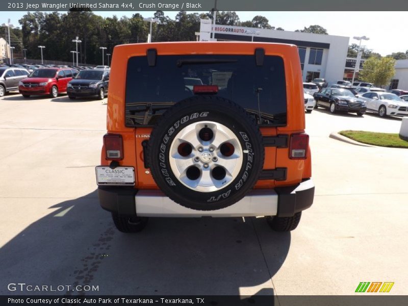 Crush Orange / Black 2013 Jeep Wrangler Unlimited Sahara 4x4