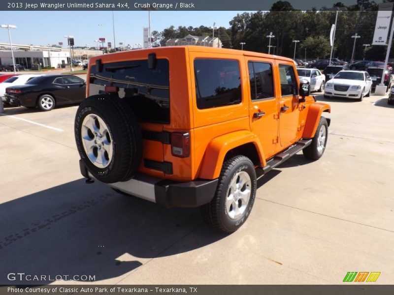 Crush Orange / Black 2013 Jeep Wrangler Unlimited Sahara 4x4