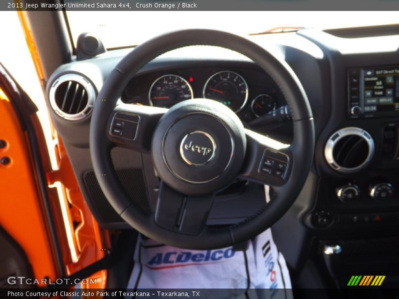 Crush Orange / Black 2013 Jeep Wrangler Unlimited Sahara 4x4