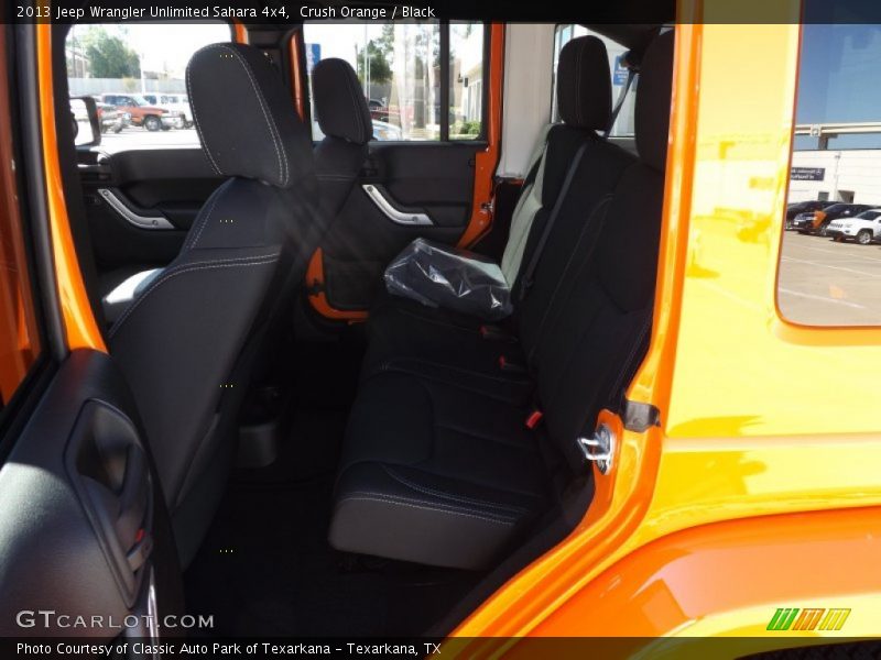 Crush Orange / Black 2013 Jeep Wrangler Unlimited Sahara 4x4