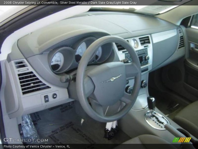 Silver Steel Metallic / Dark Slate Gray/Light Slate Gray 2008 Chrysler Sebring LX Convertible
