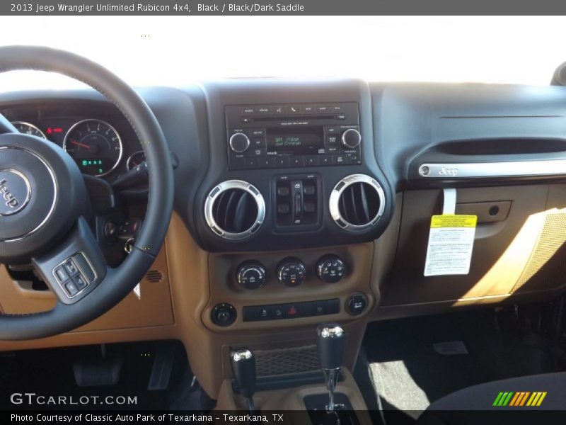 Black / Black/Dark Saddle 2013 Jeep Wrangler Unlimited Rubicon 4x4