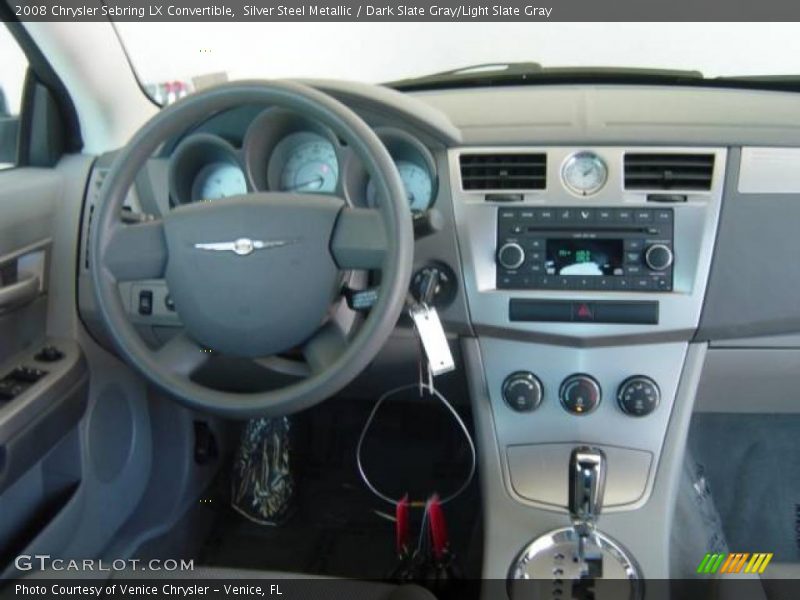 Silver Steel Metallic / Dark Slate Gray/Light Slate Gray 2008 Chrysler Sebring LX Convertible
