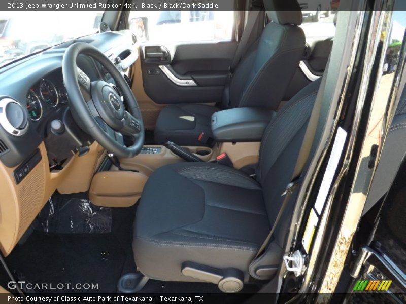 Black / Black/Dark Saddle 2013 Jeep Wrangler Unlimited Rubicon 4x4