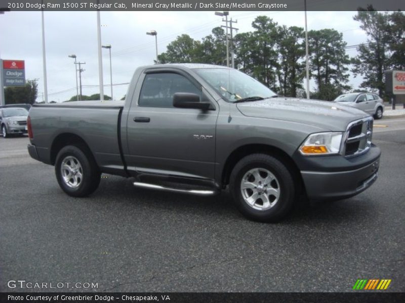 Mineral Gray Metallic / Dark Slate/Medium Graystone 2010 Dodge Ram 1500 ST Regular Cab