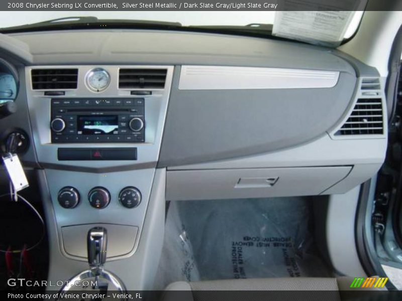 Silver Steel Metallic / Dark Slate Gray/Light Slate Gray 2008 Chrysler Sebring LX Convertible