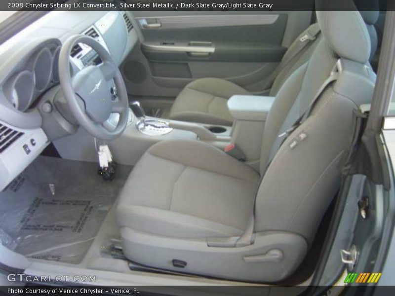 Silver Steel Metallic / Dark Slate Gray/Light Slate Gray 2008 Chrysler Sebring LX Convertible