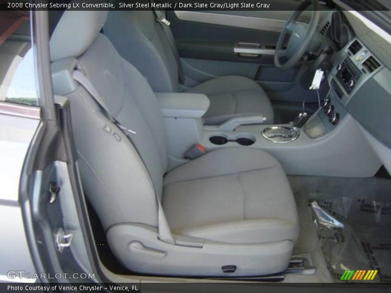 Silver Steel Metallic / Dark Slate Gray/Light Slate Gray 2008 Chrysler Sebring LX Convertible