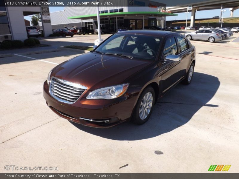 Deep Auburn Pearl / Black 2013 Chrysler 200 Limited Sedan