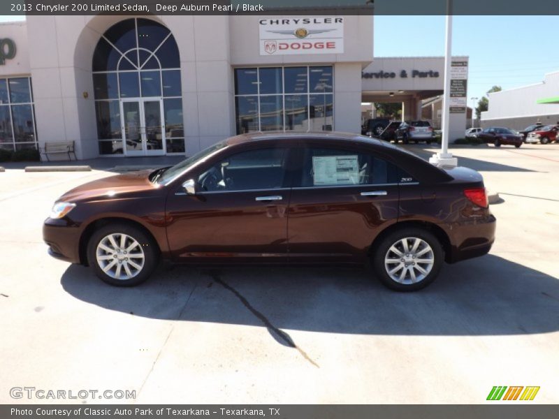 Deep Auburn Pearl / Black 2013 Chrysler 200 Limited Sedan