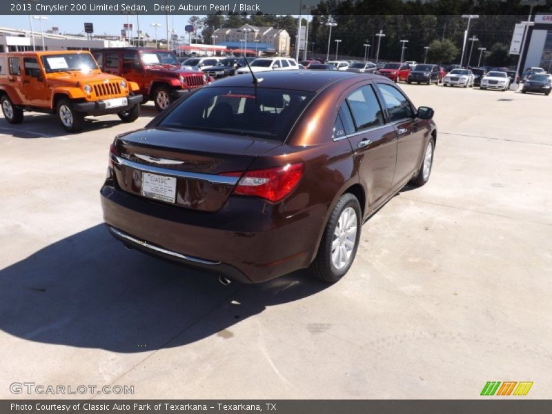 Deep Auburn Pearl / Black 2013 Chrysler 200 Limited Sedan