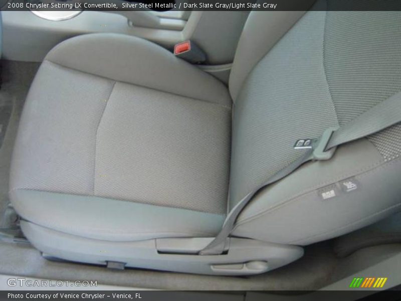 Silver Steel Metallic / Dark Slate Gray/Light Slate Gray 2008 Chrysler Sebring LX Convertible