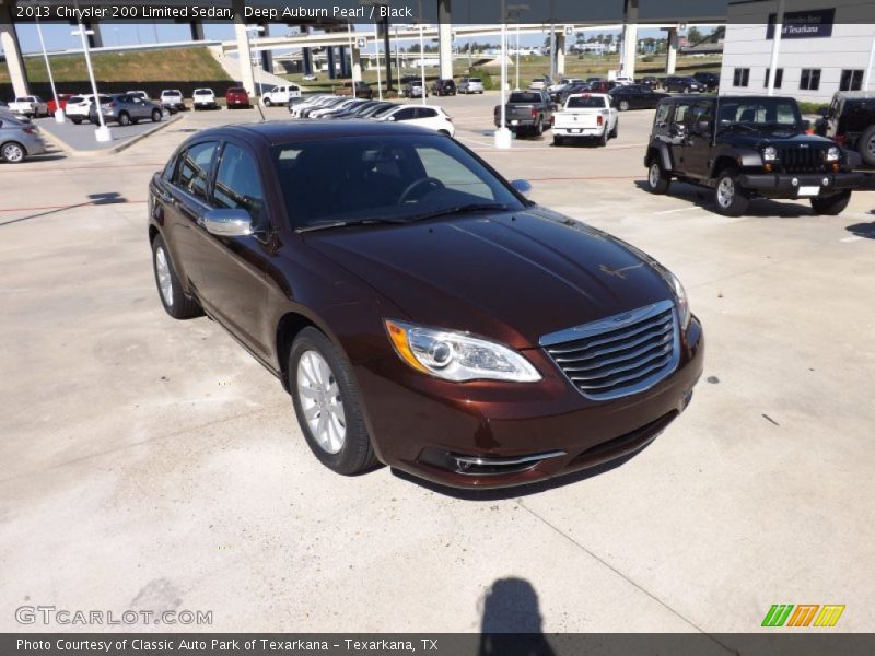 Deep Auburn Pearl / Black 2013 Chrysler 200 Limited Sedan