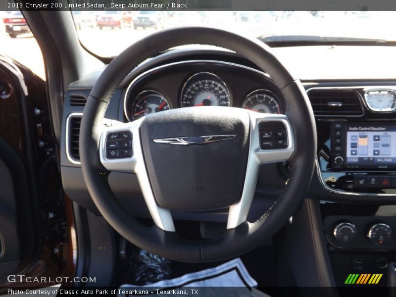 Deep Auburn Pearl / Black 2013 Chrysler 200 Limited Sedan
