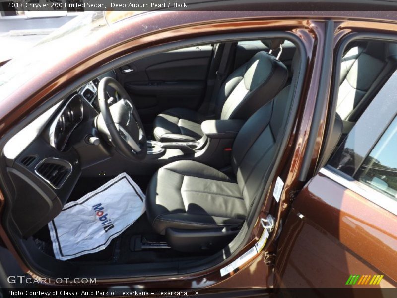 Deep Auburn Pearl / Black 2013 Chrysler 200 Limited Sedan