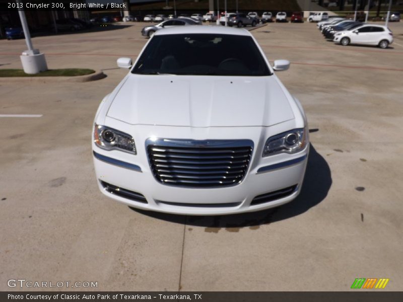 Bright White / Black 2013 Chrysler 300