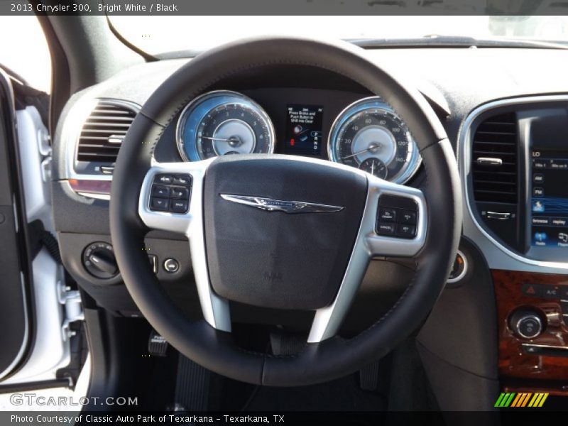 Bright White / Black 2013 Chrysler 300