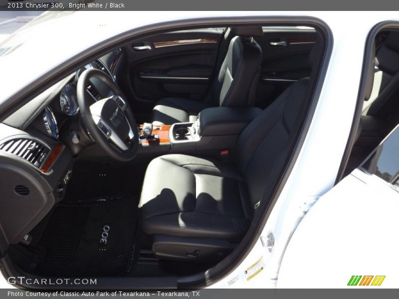 Bright White / Black 2013 Chrysler 300