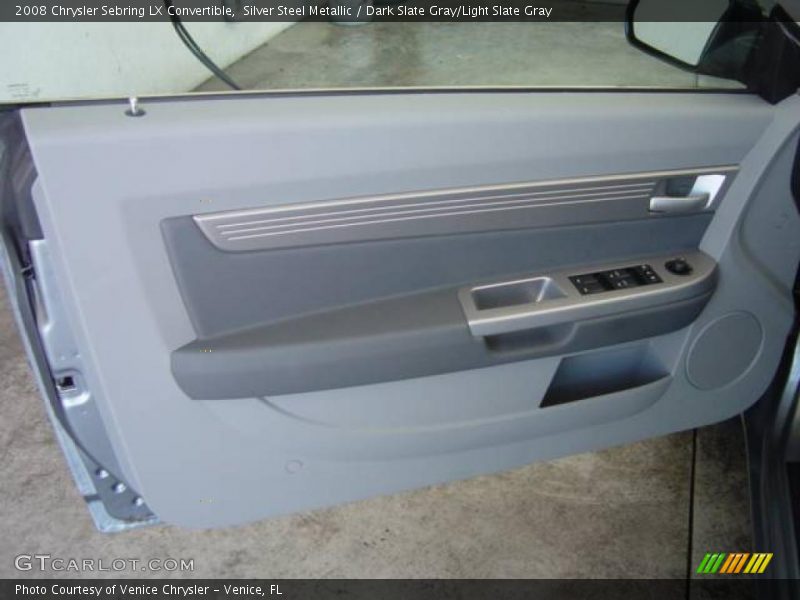 Silver Steel Metallic / Dark Slate Gray/Light Slate Gray 2008 Chrysler Sebring LX Convertible