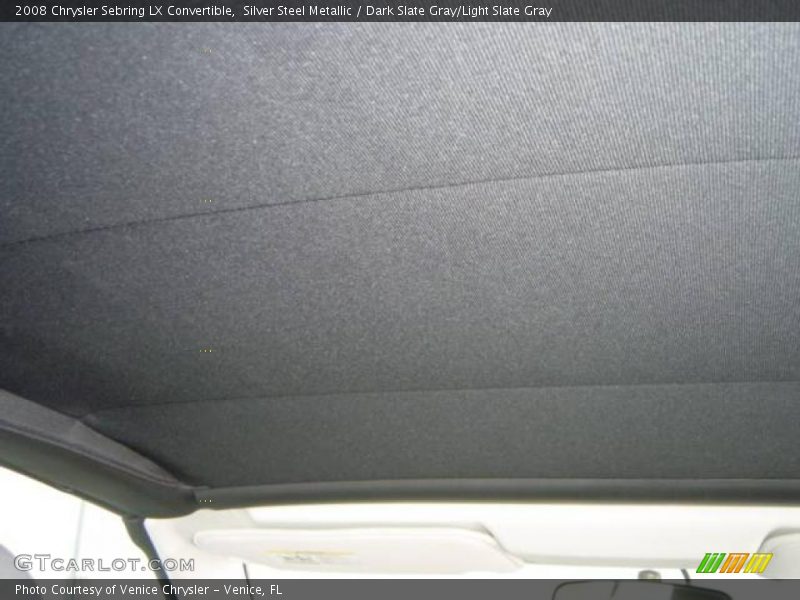 Silver Steel Metallic / Dark Slate Gray/Light Slate Gray 2008 Chrysler Sebring LX Convertible
