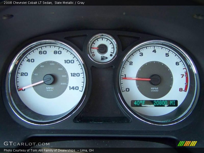 Slate Metallic / Gray 2008 Chevrolet Cobalt LT Sedan