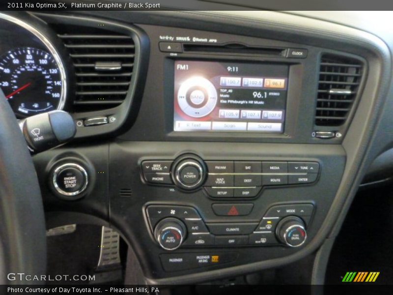 Controls of 2011 Optima SX