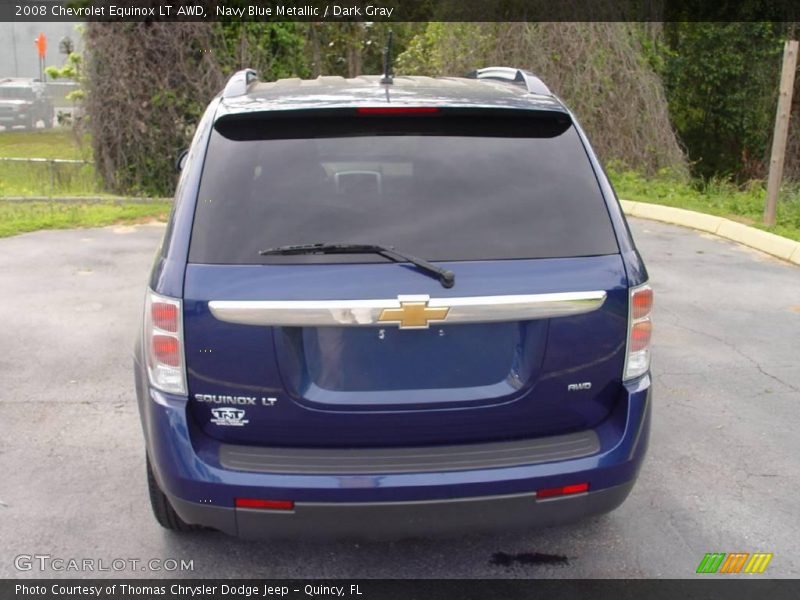 Navy Blue Metallic / Dark Gray 2008 Chevrolet Equinox LT AWD