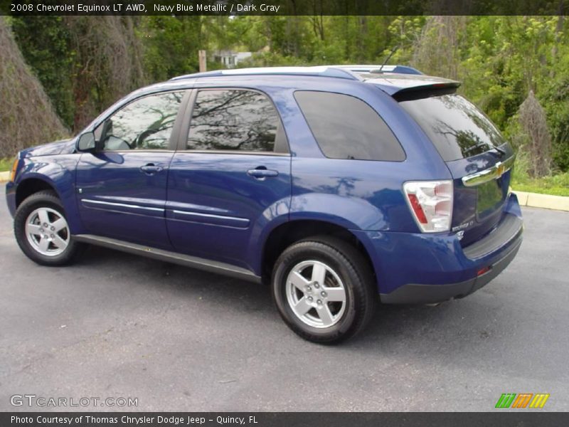 Navy Blue Metallic / Dark Gray 2008 Chevrolet Equinox LT AWD