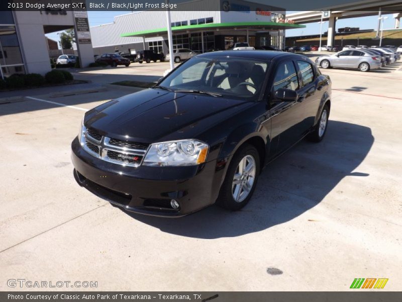 Black / Black/Light Frost Beige 2013 Dodge Avenger SXT